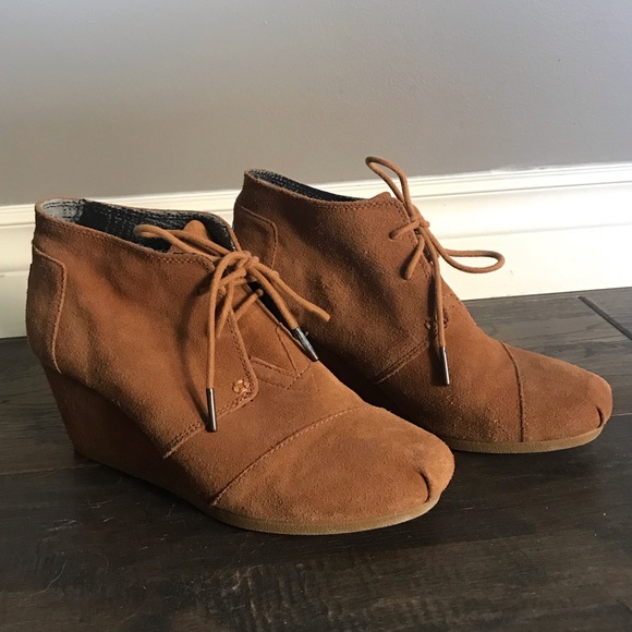 Toms Shoes - Toms Wedge Bootie - Size 8